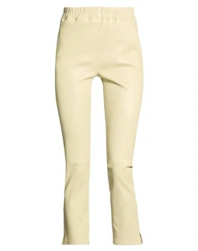 Arma Woman Pants Sage Green Size 10 Lambskin In Multi