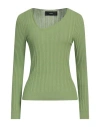 Arma Woman Sweater Green Size 2 Viscose, Polyester
