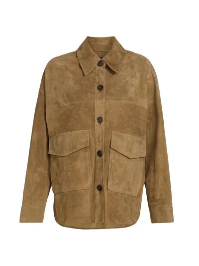 Arma Women's Kaylee Suede Jacket In Brown