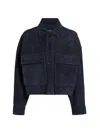 Arma Patch-pocket Button-fastening Jacket In Blue