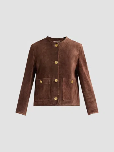 Arma Women's Sogno Gritty Suede Jacket In Yellow