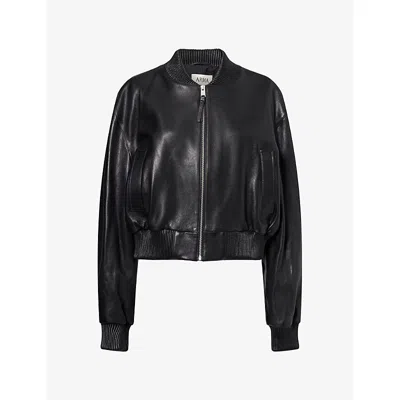 Arma Womens Hannan Leather Jacket Black