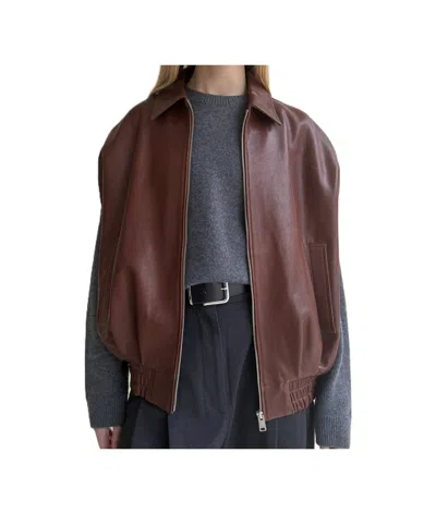 Arma Zippered Vest In Brown