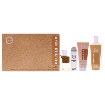 Armaf Hunter By  For Men - 4 Pc Gift Set 3.4oz Edp Spray, 3.4oz Shower Gel, 8.4oz Shampoo, 1.7oz Body In Transparent