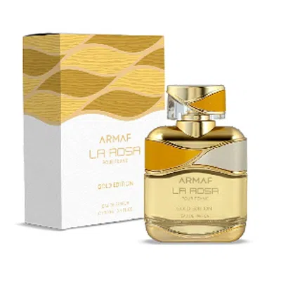 Armaf Ladies La Rosa Gold Edition Edp Spray 3.4 oz Fragrances 6295199803325