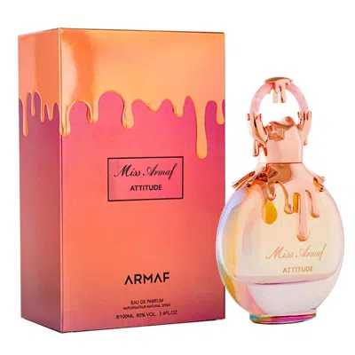 Armaf Ladies Miss  Attitude Edp Spray 3.4 oz Fragrances 6294015168112 In Orange