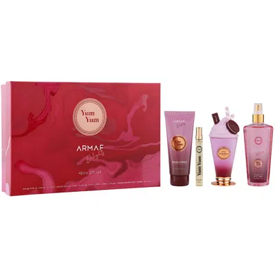 Armaf Ladies Yum Yum Delights Yum Yum Pink Gift Set Fragrances 6295199815434 In Red