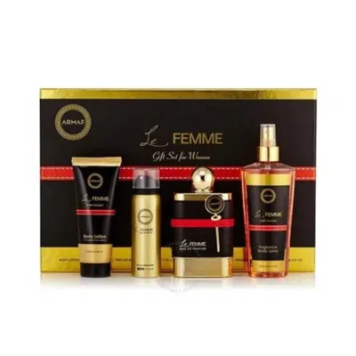 Armaf Le Femme 4 Piece Gift Set 4 Piece Gift Set With 3.4 oz Edp In Multi