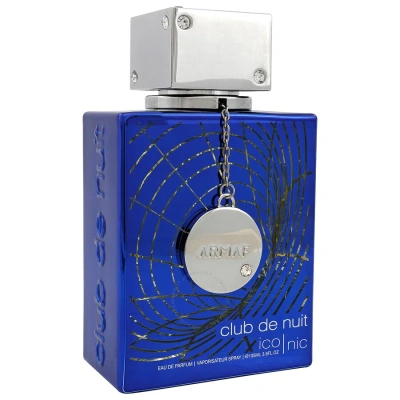 Armaf Men's Club De Nuit Blue Iconic Edp Spray 3.6 oz Fragrances 6294015164152 In Blue / Pink