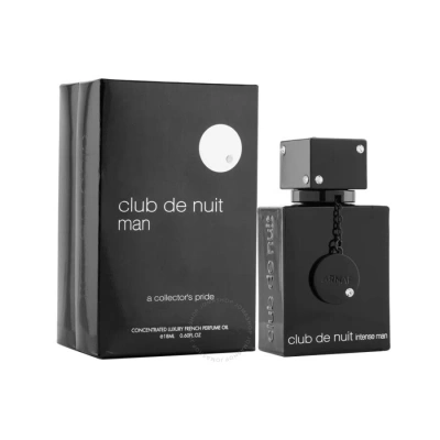 Armaf Men's Club De Nuit Intense Perfume Oil 0.6 oz Fragrances 6294015164343 In Black
