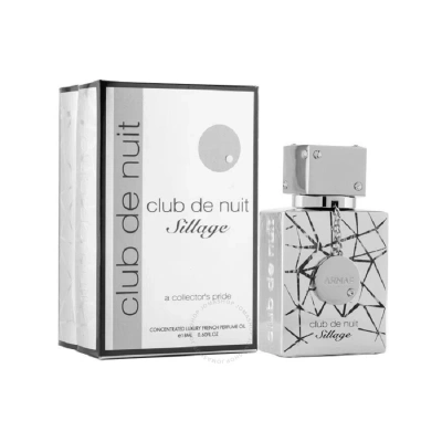 Armaf Men's Club De Nuit Sillage Perfume Oil 0.6 oz Fragrances 6294015164367 In Black / Violet