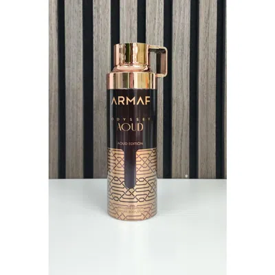 Armaf Men's Odyssey Aoud Body Spray 6.8 oz Fragrances 6294015190717 In Multi