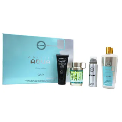 Armaf Men's Odyssey Aqua Gift Set Fragrances 6295199804148 In Transparent