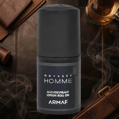 Armaf Men's Odyssey Homme Deodorant Rollerball 2.5 oz Fragrances 6295199802687 In Black