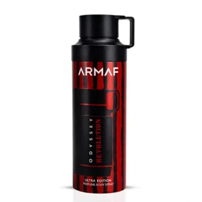 Armaf Men's Odyssey Revolution Ultra Edition Body Spray 6.8 oz Fragrances 6295199813959 In Red