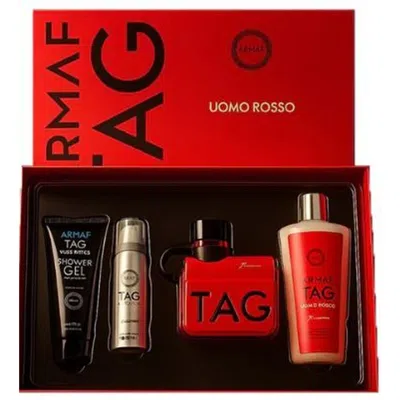 Armaf Men's Tag Uomo Rosso Gift Set Fragrances 6295199806319
