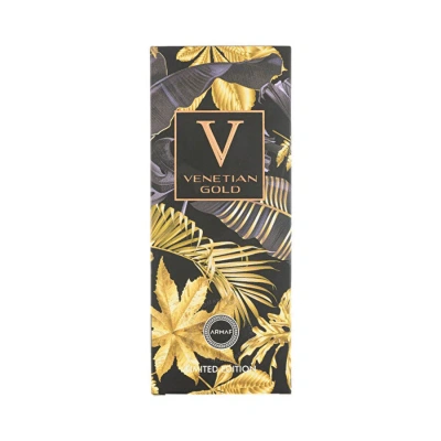 Armaf Men's Venetian Gold Limited Edition Edp Spray 3.38 oz Fragrances 6294015155709 In Amber / Gold / Pink