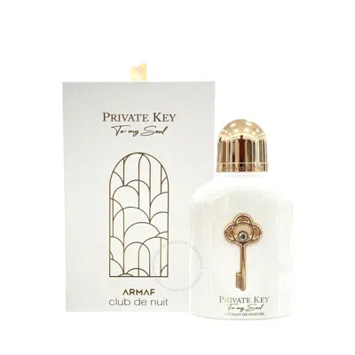 Armaf Unisex Club De Nuit Private Key To My Soul Extrait De Parfum 3.4 oz Fragrances 6294015175943 In White