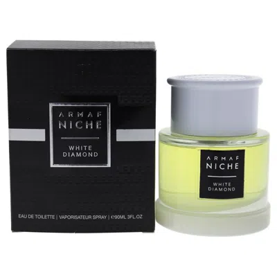 Armaf White Diamond By  Niche For Men - 3 oz Edt Spray In Pink/white/orange