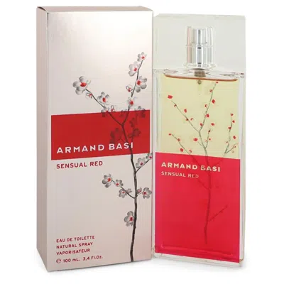 Armand Basi 3.4 oz Basi Sensual Red Eau De Toilette Spray For Women In White