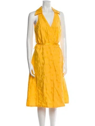 Pre-owned Armand Basi Midi Length Dress In Yellow