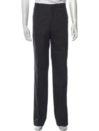 Pre-owned Armand Basi Striped Dress Pants In Grey