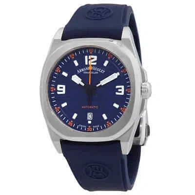 Pre-owned Armand Nicolet Automatic Dark Blue Dial Men's Watch A660haa-bo-gg4710u