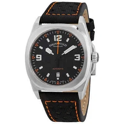 Pre-owned Armand Nicolet Jh9 Automatic Black Dial Men's Watch A660haa-no-p0668no8