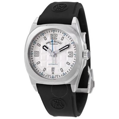 Armand Nicolet Jh9 Automatic Silver Dial Men's Watch A660haa-az-gg4710n In Black / Blue / Silver