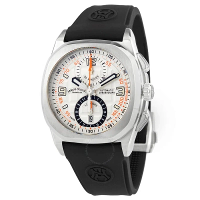 Armand Nicolet Jh9 Chronograph Automatic Silver Dial Men's Watch A668haa-ao-gg4710n In Black