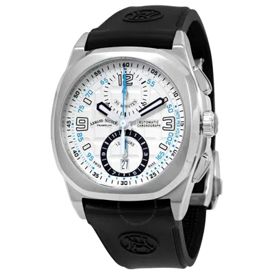 Armand Nicolet Jh9 Chronograph Automatic Silver Dial Men's Watch A668haa-az-gg4710n In Black / Silver