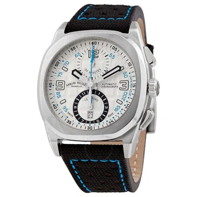 Armand Nicolet Jh9 Chronograph Automatic Silver Dial Men's Watch A668haa-az-p0668nz8 In Black / Silver