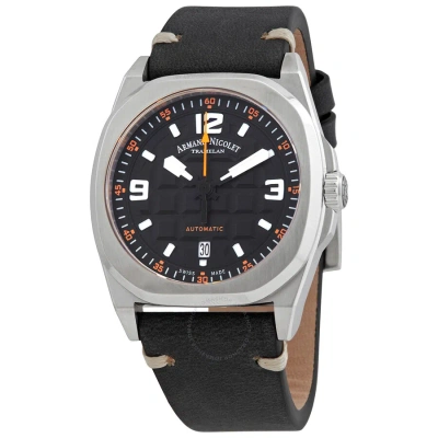 Armand Nicolet Jh9 Datum Automatic Black Dial Men's Watch A660haa-no-pk4140nr