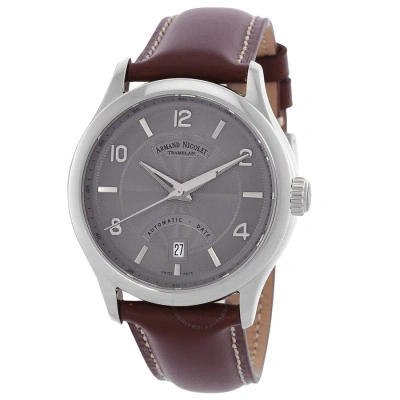 Armand Nicolet M02-4 Automatic Grey Dial Men's Watch A840aaa-gr-p140mr2 In Brown / Grey