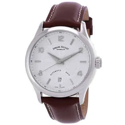 Pre-owned Armand Nicolet M02-4 Automatic Silver Dial Men's Watch A840aaa-ag-p140mr2