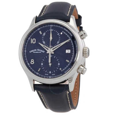 Armand Nicolet M02-4 Chronograph Automatic Blue Dial Men's Watch A844aaa-bu-p140bu2