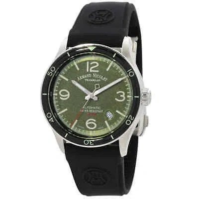 Pre-owned Armand Nicolet M2h Automatic Green Dial Men's Watch A740hna-vr-gg2710n