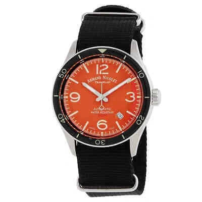 Pre-owned Armand Nicolet M2h Automatic Orange Dial Men's Watch A740hna-or-bn22481aann