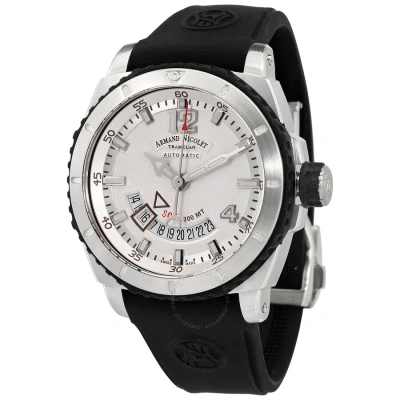 Armand Nicolet Melrose Collection Sh5 Automatic Silver Dial Men's Watch A713bgn-ag-gg4710n In Black / Rose / Silver