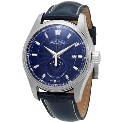 Armand Nicolet Mh2 Automatic Blue Dial Men's Watch A640l-bu-p140bu2 In Blue/silver Tone