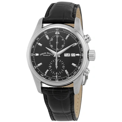 Armand Nicolet Mh2 Chronograph Automatic Black Dial Men's Watch A647a-nr-p840nr2