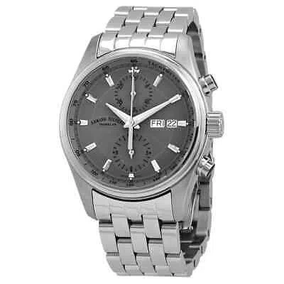 Pre-owned Armand Nicolet Mh2 Chronograph Automatic Grey Dial Men's Watch A647a-gr-ma2640a