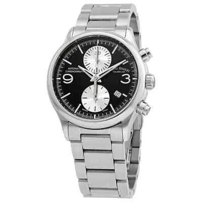 Pre-owned Armand Nicolet Mha Chronograph Automatic Black Dial Mens Watch A844haa-nr-m2850a