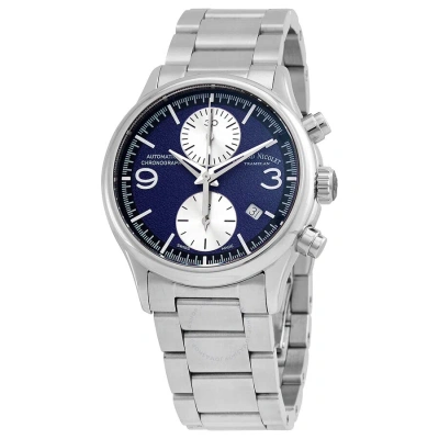 Armand Nicolet Mha Chronograph Automatic Dark Blue Dial Men's Watch A844haa-bu-m2850a In White