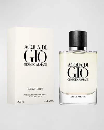 Armani Beauty Acqua Di Gio For Men Refillable Eau De Parfum, 2.5 Oz. In White