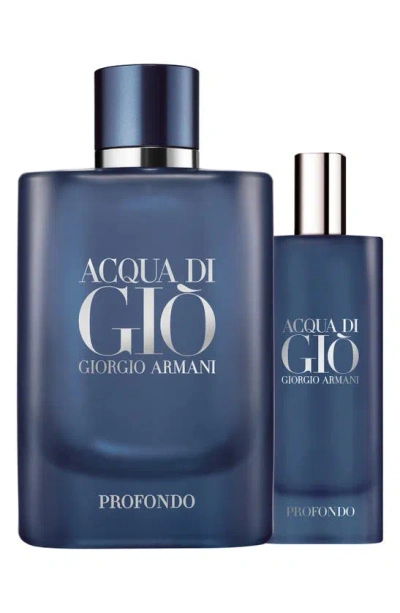 Armani Beauty Acqua Di Giò Profondo Cologne Gift Set $192 Value In White