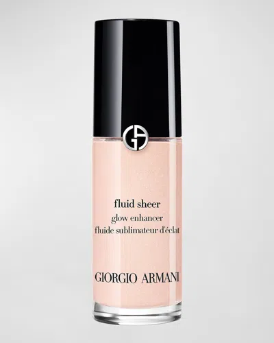 Armani Collezioni Fluid Sheer Glow Enhancer Highlighter Makeup In 7 Pink Pearl