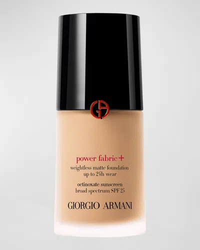 Armani Collezioni Power Fabric+ Matte Foundation With Broad-spectrum Spf 25 In 325