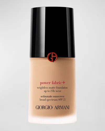 Armani Beauty Power Fabric+ Matte Foundation With Broad-spectrum Spf 25 In White
