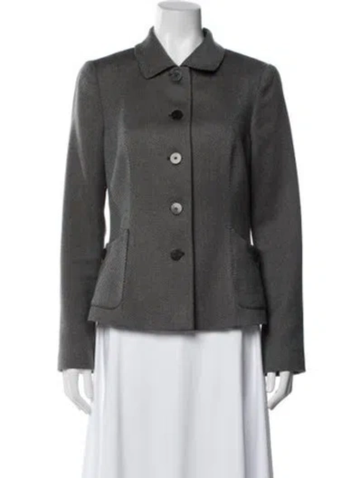 Pre-owned Armani Collezioni 2007 Wool Blazer In Gray